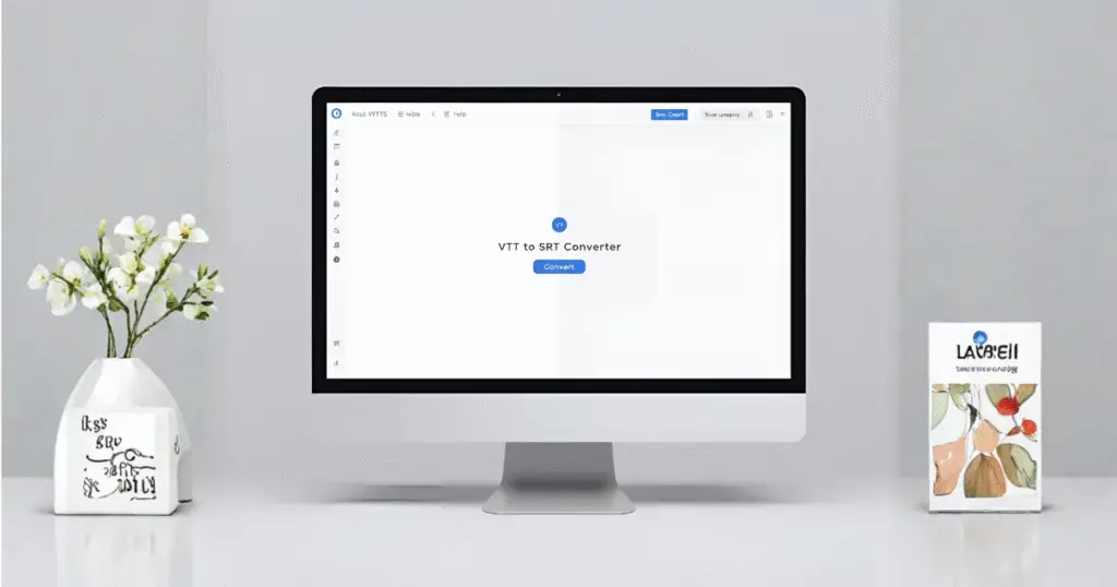 VTT to SRT Converter on a computer screen